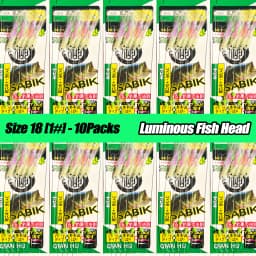 5/10pcs Sabiki Rigs, Glow Fish Head, Fishing Lures Bait Rigs, Sea Fishing Rigs Hooks, Mackerel Rigs for Freshwater Saltwater