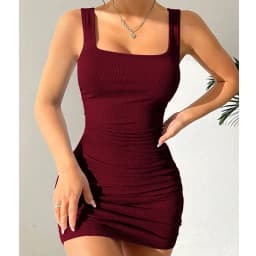 Sexy Tight Strap Mini Dress 2026 New Summer Bodycon Club Party Dresses Female Solid Color Basic Slim Sleeveless Beach Dress
