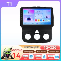 Hizpo 8Core 2Din Android 14 Car Radio For Dodge Ram 1500 2500 3500 2013-2018 AI Car Multimedia GPS 4G Carplay By Snapdragon 6115