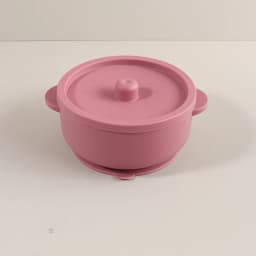 300ml Baby Training Bowl with Lid, 300ML 2-in-1 Stainless Steel & Silicone Feeding Set, Unbreakable Weaning Bowl