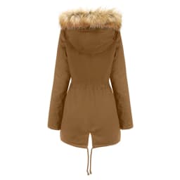 2026 Warm Winter Jacket Women's Fur Collar Coats Jackets for Lady Long Slim Fleece Parka Hoodies Parkas