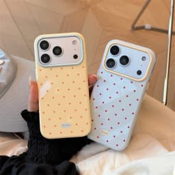 Japan Korean Candy Color Polka Dot Phone Case for iPhone 18 17 17Pro 16 15 14 Pro Max 13 Shockproof Bumper Protective Back Cover
