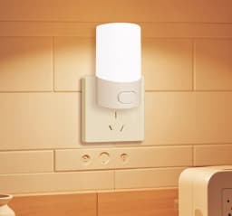 Cute Mini LED Night Lamp Kids Night Light Push Button Switch Bedside Soft Baby Night Lamp Wall Socket Lamp EU/US Plug Decoration