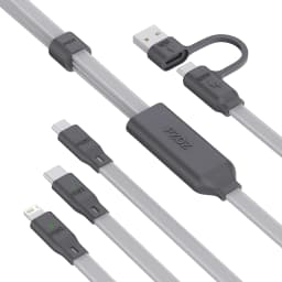 PZOZ For 3 in 1 charger fast charging cable usb c to type c micro lightning iPhone iPad MacBook Samsung Huawei led display cable