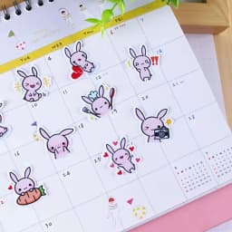 40pcs Creative Kawaii Cute Self-made Rabbit Baby Scrapbooking Stickers /decorative Sticker /DIY Craft Photo Albums
