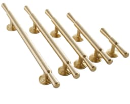 Pure Copper French Gold Wardrobe Handle Solid  Brass Cabinet Door Handle American Cabinet Door Drawer Gold Handle Brass
