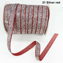 10Yard 20mm Multicolor Shimmer Glitter Ribbon Sparkle Velvet Ribbon for DIY Craft Christmas Gift Wrapping Hair Bow Wedding Decor