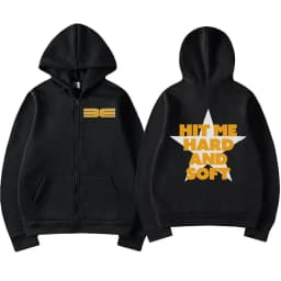 Hit Me Hard and Soft 2025 Tour Same Style Zipper Hoodies Men Women Hip Hop Fashion Trend Zip Up Jacket Unisex Zip Up Sweatshirts