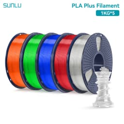SUNLU 5KG PLAPLUS Filament 1.75MM Neatly Arranged No Knots No Bubble Eco-Friendly Non-Toxic Odorless Bright Color Good Toughness