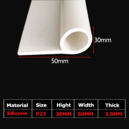 1/5Meter 9 Shape Auto Rubber Seals Car Door high temperature Oven Steam Doors Window Silicone P-Type Weather Strip