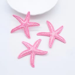 30Pcs Kawaii Glitter Starfish Applique for DIY Clothes Hat Shoes Decor Patches Handmade Headwear Hair Clips Bow Accessories
