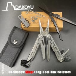 DAKOYU-Multi-functional Swiss Tool with Whistle, Outdoor Pliers, DKShadow Available In Multiple Colors, Outdoor Camping Equipmen