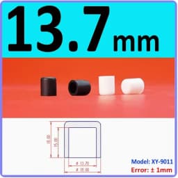White Silicone Rubber Round End Cap Dust Seal Blanking End Stopper Protection Cover For Pipe Tube Furniture Pads 3mm-68.5mm
