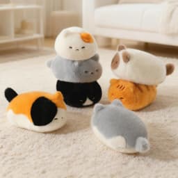 13cm Black Lying Cat Siamese Kitten Plush Toy Cartoon Lifelike Kitten Dolls Animal Artificial Touch Doll Kids Girls Birthday Gif