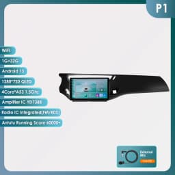 2Din Android 13 Car Radio For Citroen C3 DS3 2010-2016 Car Multimedia Player Navi GPS 4G Wireless CarPlay intelligent autoradio