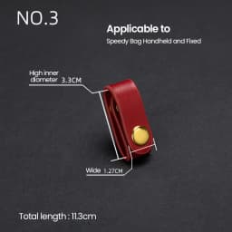 Clip Buckle Genuine Leather Strap Leather Accessory Compact Cowhide Handbag Fixer For Fashion Accessories Leather Craftsmanship