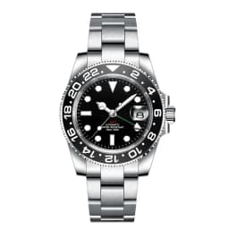 Custom Logo New Men Mechanical Wristwatch Jubilee Stainless NH34 GMT Watch Sapphire Glass Men Watches hombre