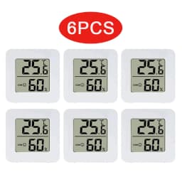 6-10PCS Digital Thermometer Hygrometer Indoor Room Electronic Temperature Humidity Meter Sensor Gauge Weather Station For Home 