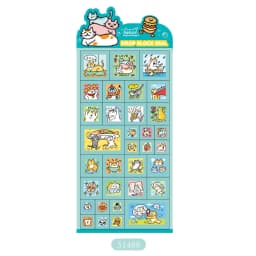 NEKONI Creative Square Mini Drop Block Seal 3D Stickers Scrapbooking DIY Journaling Stationery Diary Cute Stickers School Supply