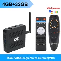 TOX3 Smart TV Box Android 11 4GB 32GB Amlogic S905X4 Wifi 1000M BT 4K Media Player Set Top Box