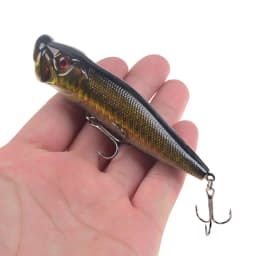New Arrival 1 Pcs Big Popper Fishing Lures 9.5cm 12g 3d Eyes Bait Topwater Crankbait Wobblers Tackle Isca Poper Japan
