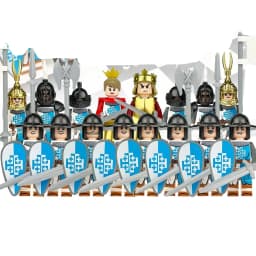Crusader Knights Roman Warriors Middle Ages Medieval Europe Military Building Blocks Figures Castle Kingdom King Legion Set