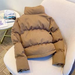 Design Cropped Puffer Jacket Autumn Winter Cotton Coat Pockets Long Sleeve Single-breasted Parkas Women Clothes Trend Streetwear