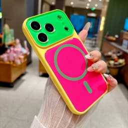 14 Colors Magnetic Case For iPhone 18 17 16 15 14 Pro Max For MagSafe Colorful Crystal Glitter Back Soft Bumper Cover Shockproof