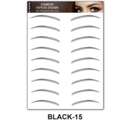 Brown Eyebrows Makeup Tattoo Sticker Water-based Hair-liked Waterproof Long Lasting False Stickers for Brow Grooming Shaping