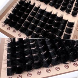 300D-60DLash Clusters With Spikes & Bottom Lashes Fluffy Volume Manga Natural Spiky Cluster Manga Lash D Curl Individual Lashes