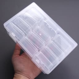 1pc Transparent Plastic Box Compartment Storage Box Small Square Container for Jewelry Beads Desktop Sundries Sorting Storage