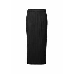 Miyake Pleated Hip Hugging Slim Half Skirt Summer 2025 Elastic Waist Pleated Straight Tube Half Skirt Versatile for Commuting