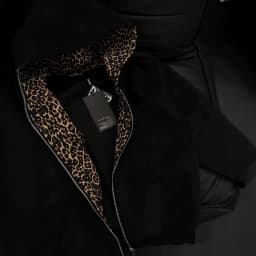 Mens Leopard Print Lined Zip Hoodie Contrast Inner Splice Autumn Clean Fit Streetwear Loose Male Casual Cardigan Hooded Jacket
