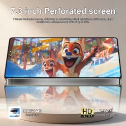 K-Touch Smartphone For C26 UltraX 5G Cell Phone 7.3 Inch 7800mAh Battery Mobile Phones Android Full Display 48MP Camera 22GB RAM 2TB ROM Face ID Unlocked 5G Dual SIM Android 15 Cell Phone with FM Radio GPS