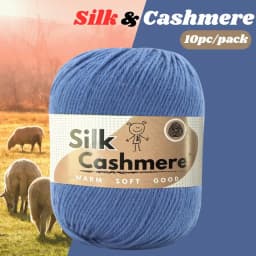 10pcs Silk Cashmere Yarn DK Double Knitting, High Quality, Soft and Warm, for Crochet and Knitting, for Christmas, Halloween, Ea