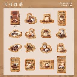46pcs/30pcs/box Cute Strawberry Fresh Fruit Plants Florals Coffee Theme Magician Diary Journaling DIY Creative Seal Stickers
