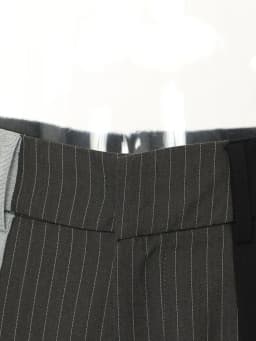 EAM Black Gray Striped Spliced Wide Leg Pants High Elastic Waist New Trousers Women Fashion Tide Spring Autumn 2026 1DH59370