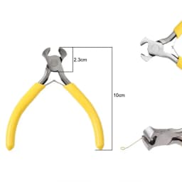 1PCS Mini Diagonal Pliers Insulated Plier For Jewelry Making Handcraft Beading Tool Round Bent Needle Nose Cutter Wholesale