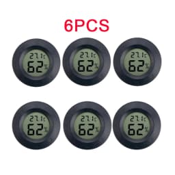 4PCS LCD Digital Thermometer Hygrometer Indoor Room Electronic Temperature Humidity Meter Sensor Gauge Weather Station Home 