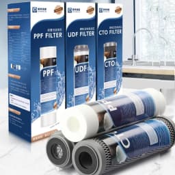 Waternoble Replacement Filter Cartridge Set 10 Inch X 2.5 Inch for Reverse Osmosis Water Filter Systems PP Cotton & UDF & CTO