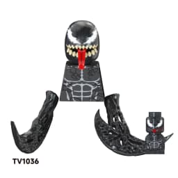 Blind Box Mini Building Blocks TV6203 Figures Big Goblin Spiderman Iron Man Venom Captain Hawk Deadpool Armor Christmas Gift Toy