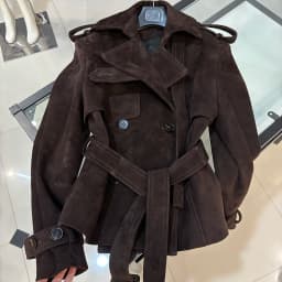 YOLOAgain Double Breasted Croc Pattern Leather Jacket Women 2026 Autumn New Genuine Leather Jacket Ladies
