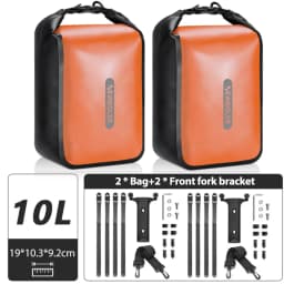 NEWBOLER 10L Large Capacity Bicycle Bag Waterproof Electric Hunting Bike Bag Bike Quick Release Fork Bag Bike Rear Seat Bag