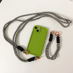 Crossbody Lanyard Silicone Phone Case For iphone 17 Air 16E 16 15 14 13 12 11 Pro Max Plus Soft Back Cover