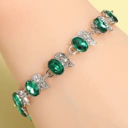 Water Drop Silver Color Bracelet Women\'s Extended 8 Color Zircon Gift Fashion Bracelet