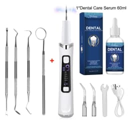 5 Modes Electric Ultrasonic Dental Scaler 9 Levels Tooth Cleaner Calculus Oral Tartar Remover Tooth Stain Cleaner Teeth Cleaning