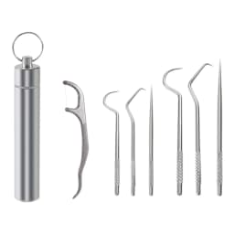 Teeth Cleaning Kit Tartar Remover For Teeth Tartare Remover For Teeth With Key Ring Reusable Dental Picks Practical Tool For