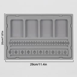 Flocked Bead Board Bracelet Necklace Beading Organizer Tray Design Measuring Tool for DIY Jewelry Making Craft Accessories