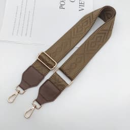 IGNICASE New Rhombus Wide Shoulder Strap Adjustable Solid Color Versatile Webbing Accessories Women's Bag Replacement Belt