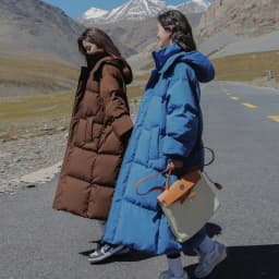 zjaiss 2026 Winter New Down Coats Long-style Cotton Dress Korean Version Large Size Korean Fashion Jackets Heat Parka Feminina